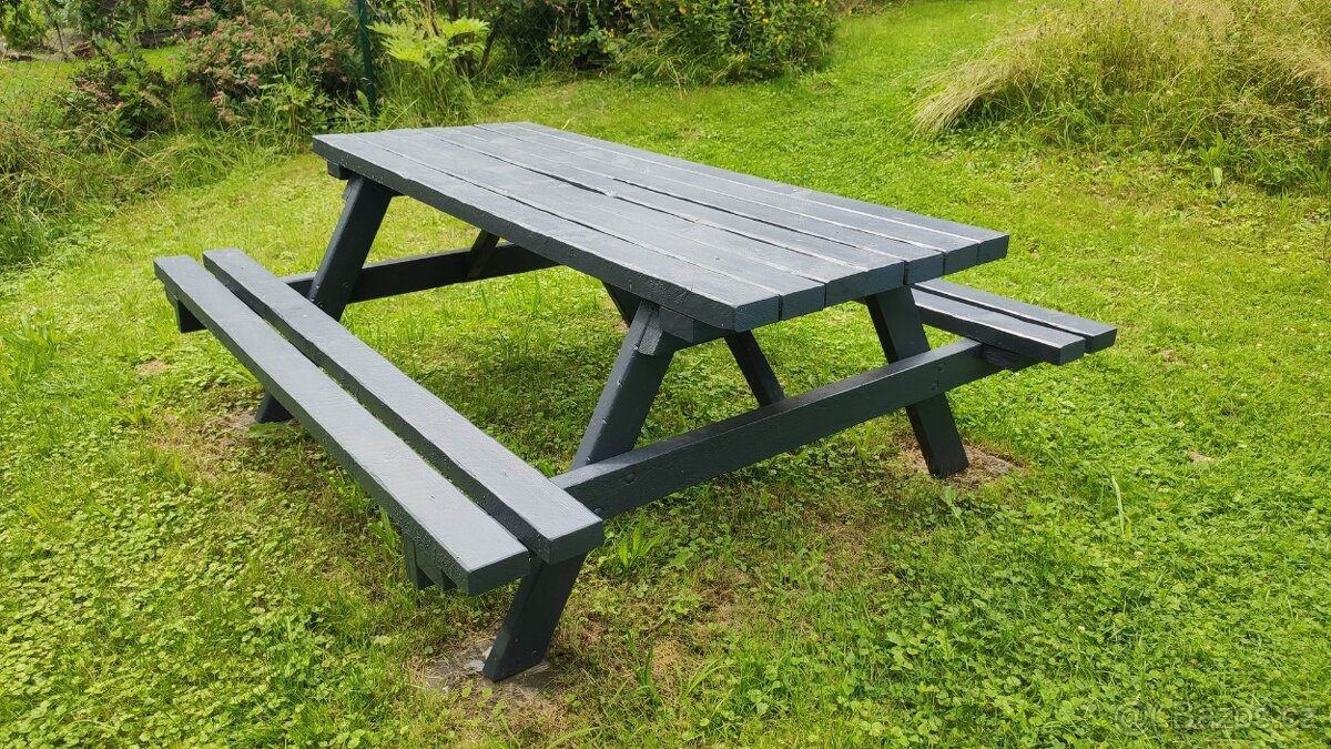 Pivní set lavička tloušťka prken 50 mm - 2