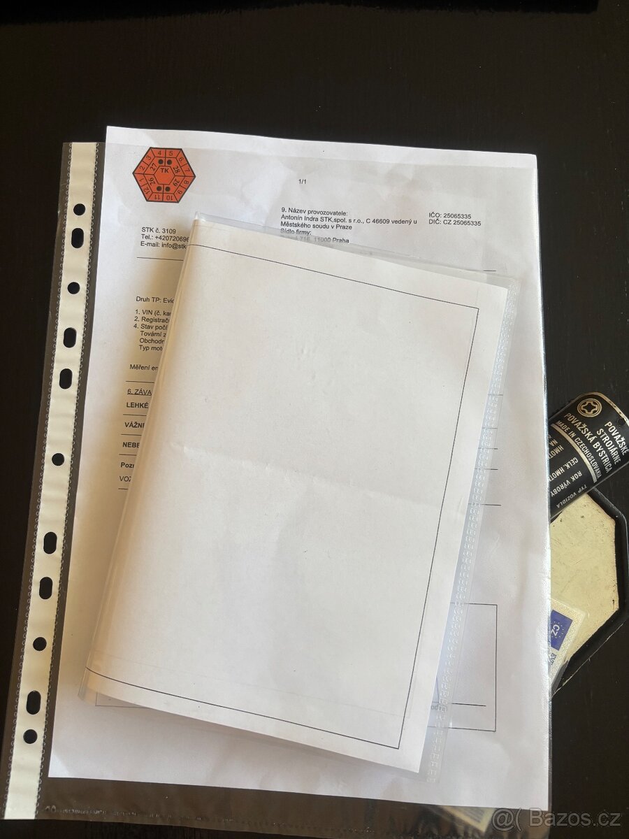 Jawa Pionyr 50-20 TP doklady - 2