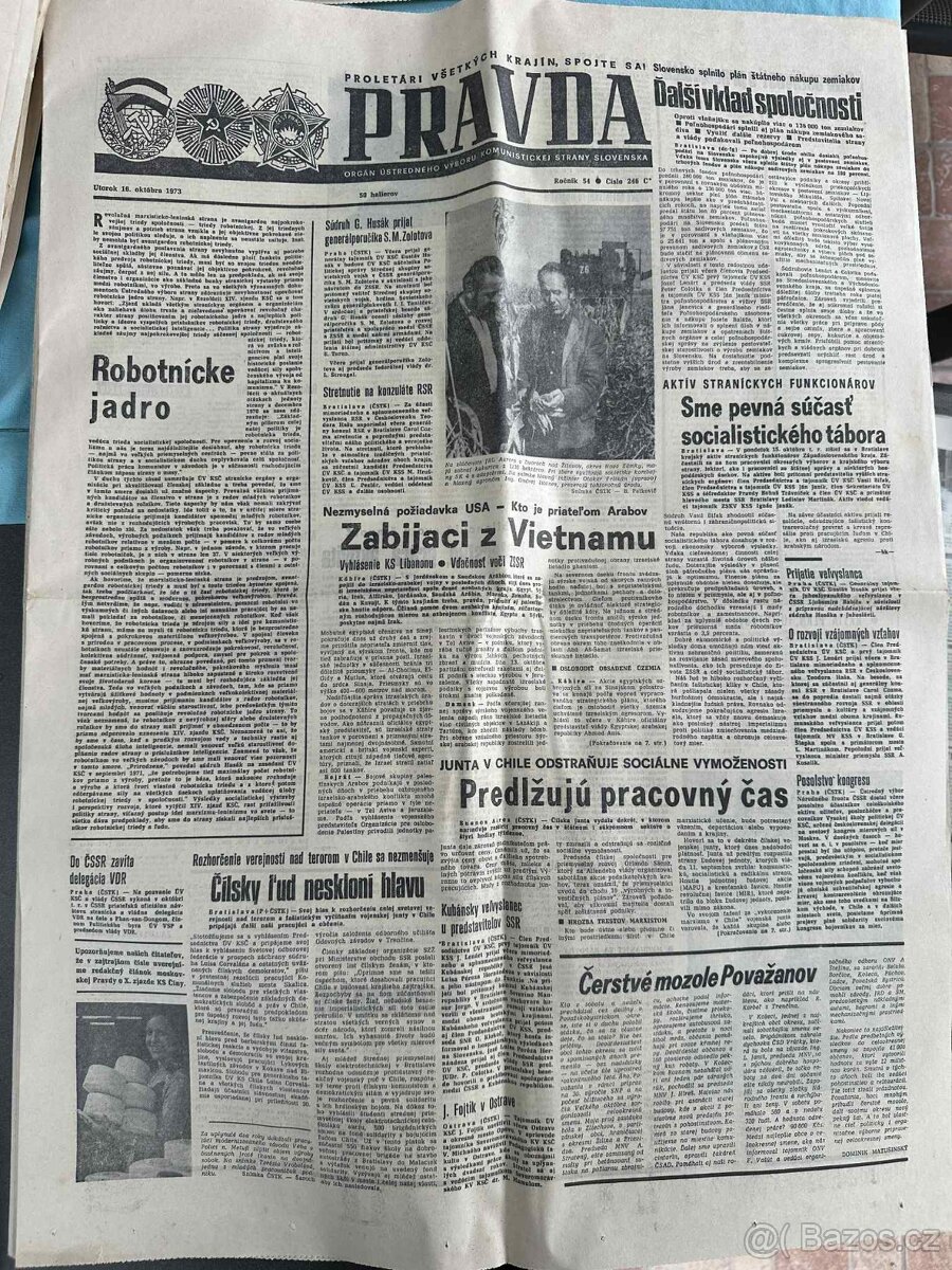 Staré noviny Pravda, rolnicke družstvo, nedelna pravda - 2