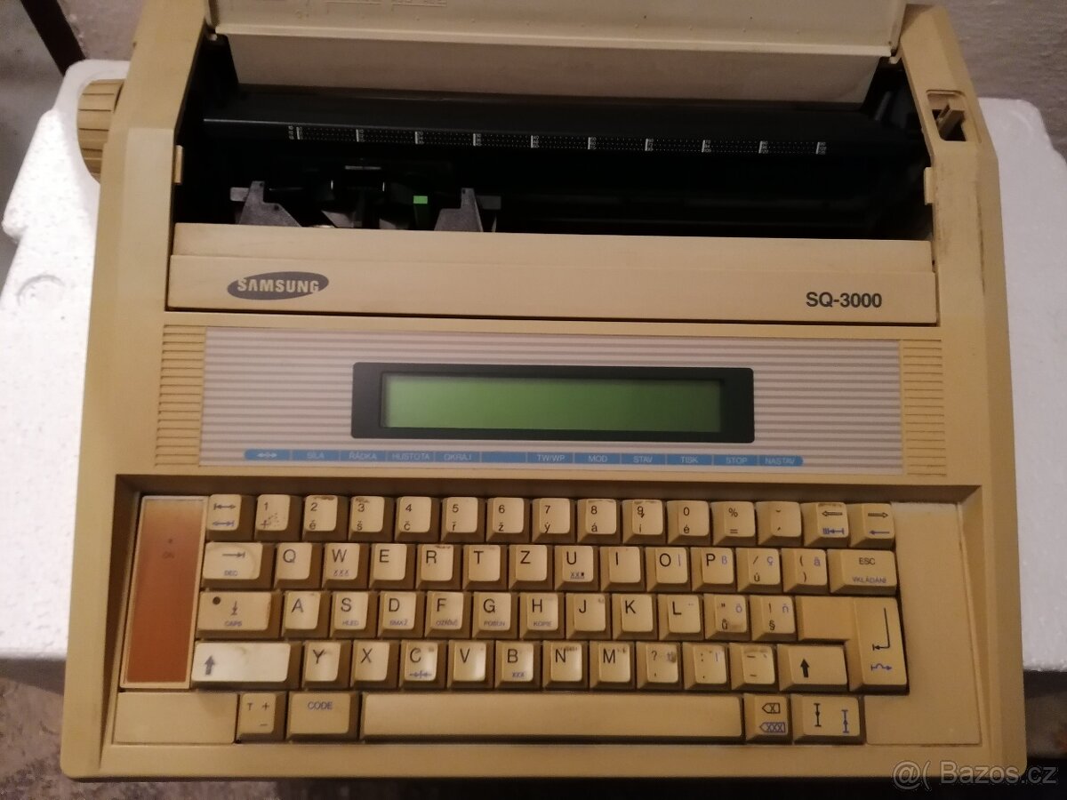 jehličkový psací stroj SAMSUNG SQ-3000 retro rarita - 2