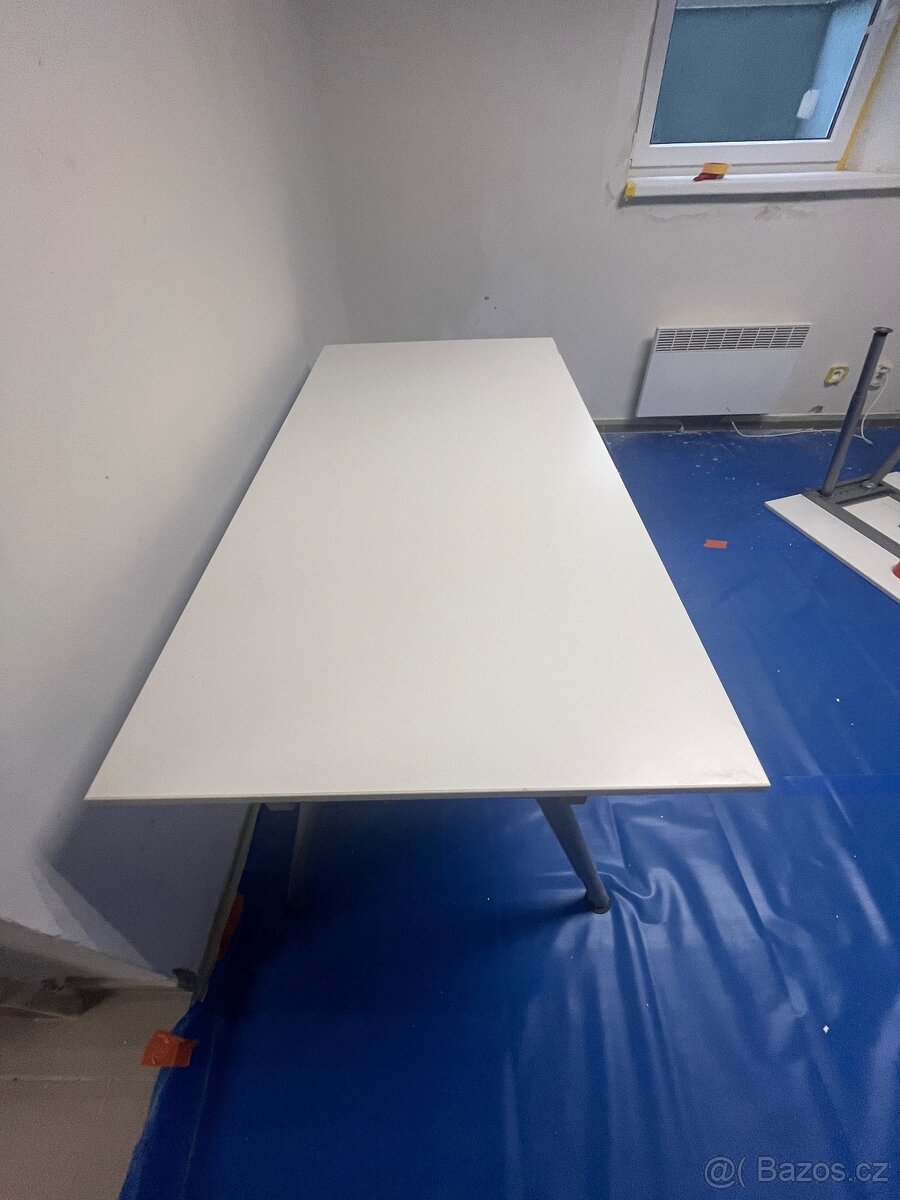 Kancelářský stůl bílý 160x80cm - 2