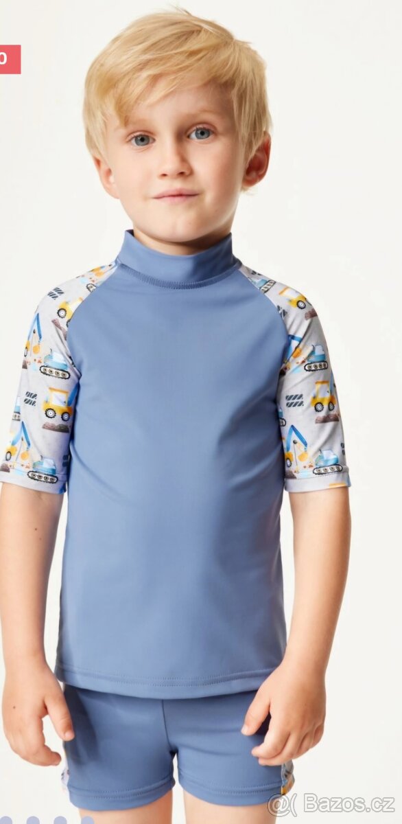 Dětské UV plavky s čepicí vel. 110/116 - 2