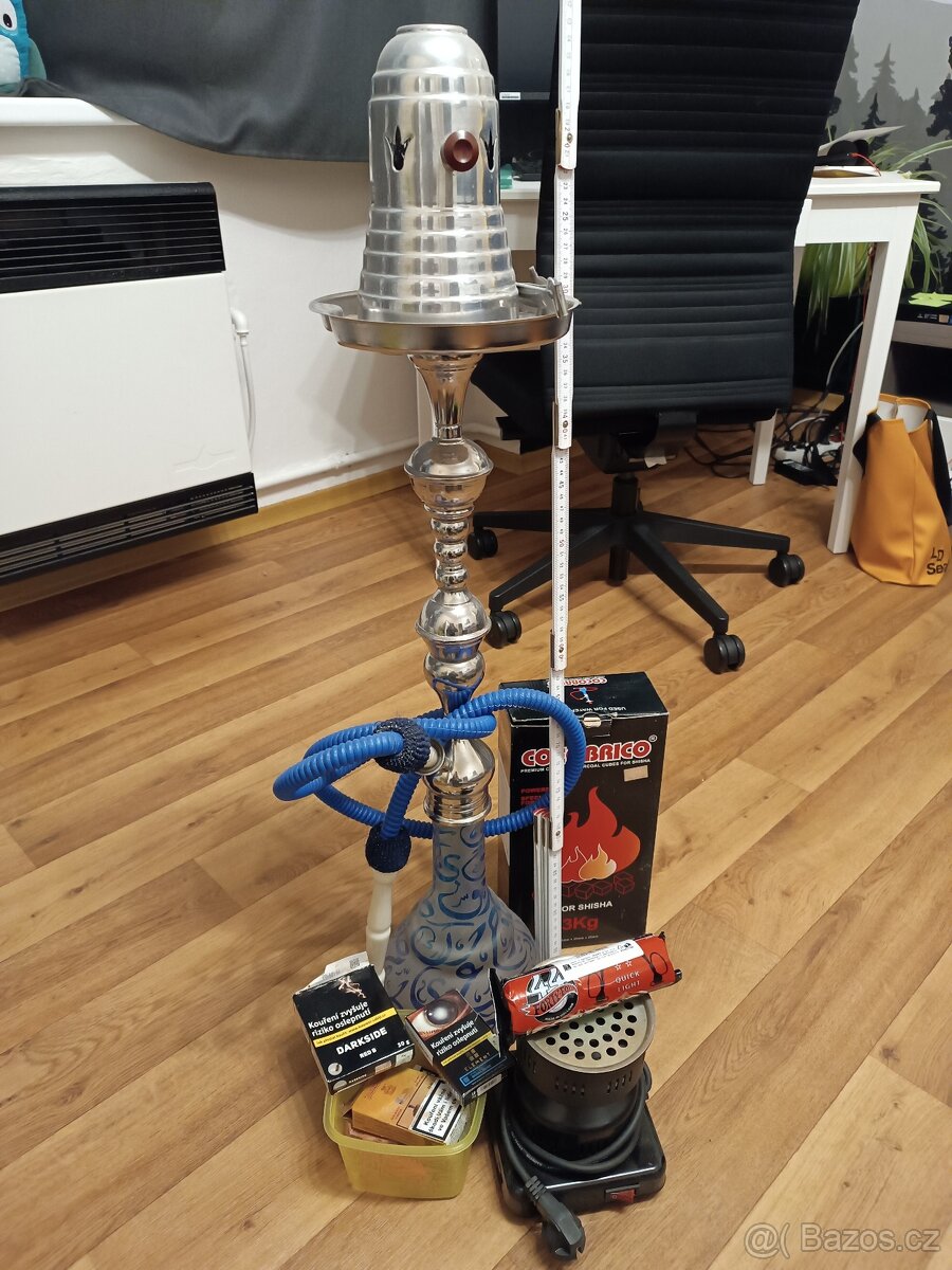 Modrá vodní dýmka 90 cm - 2