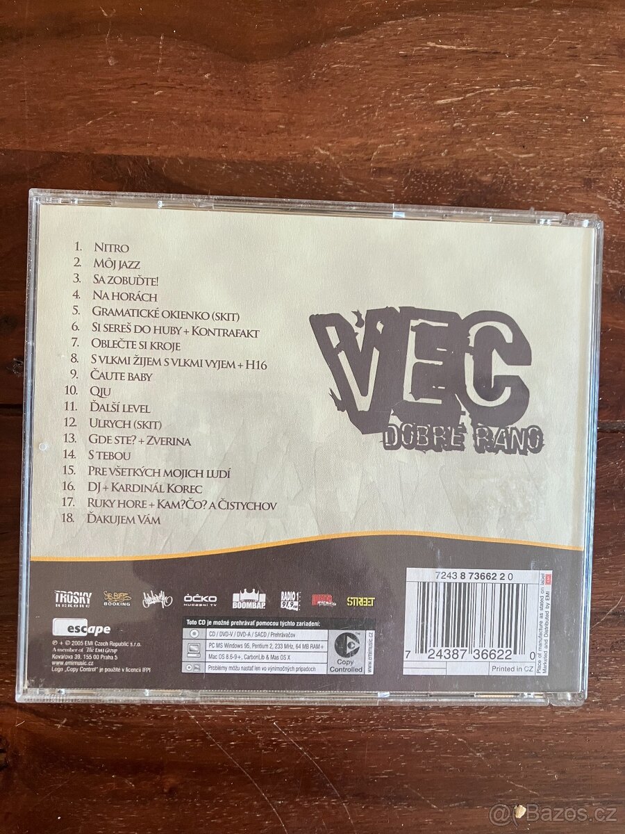 CD Vec - Dobré ráno (Escape 2005) - 2