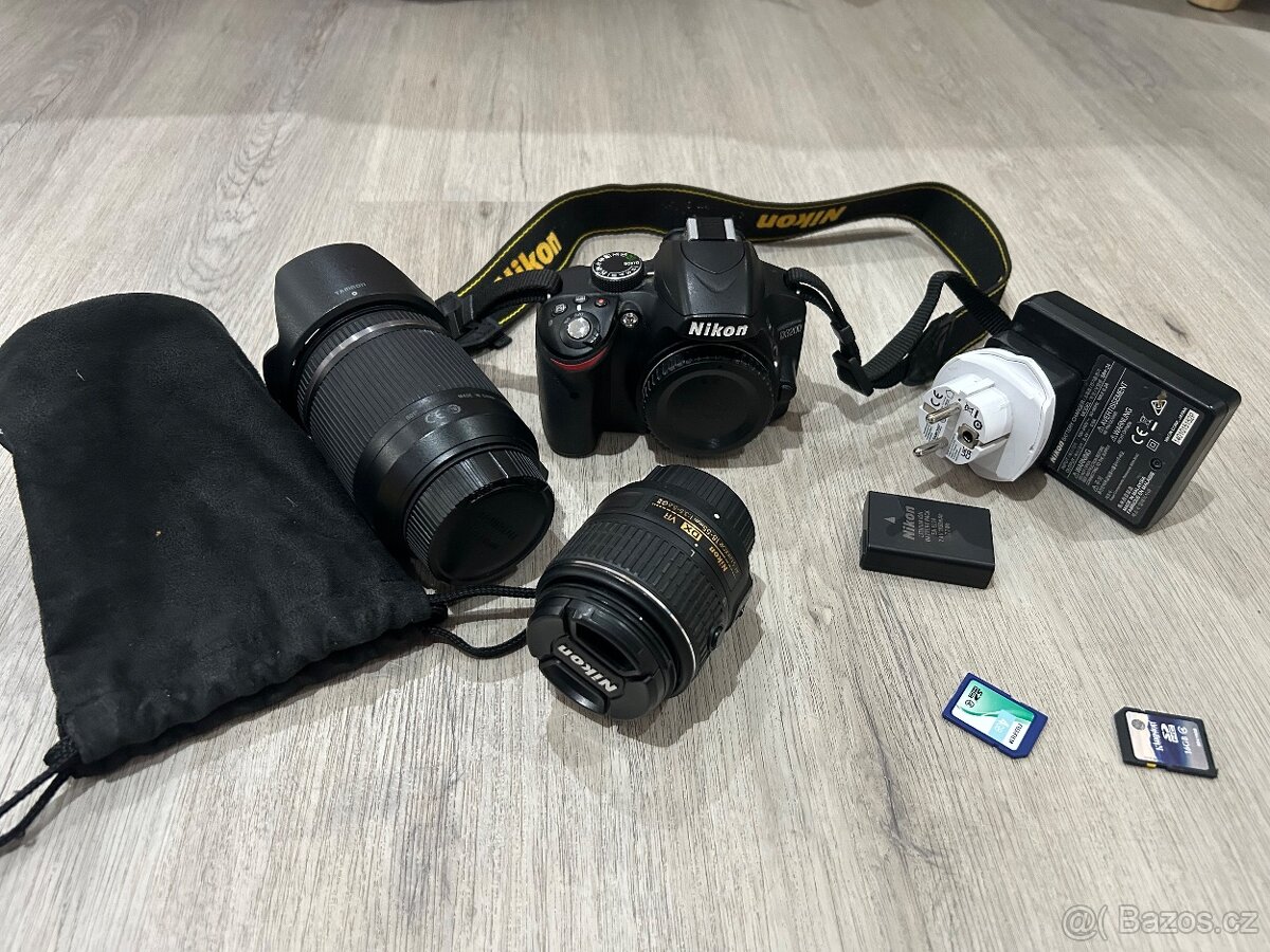 Nikon D3200 18-55 a 18-200mm objektiv - 2