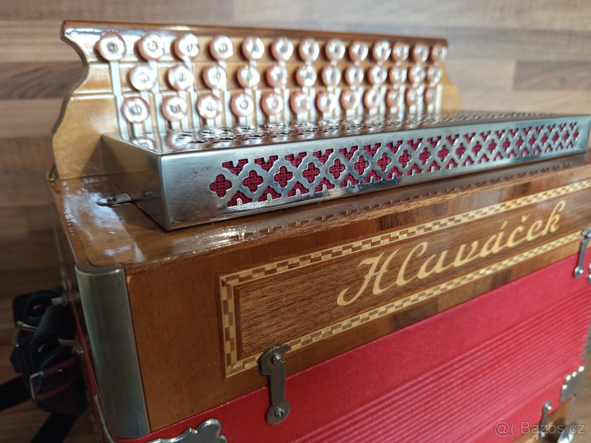 Heligonka (harmonika,akordeon) Hlaváček, jak NOVÁ - 2