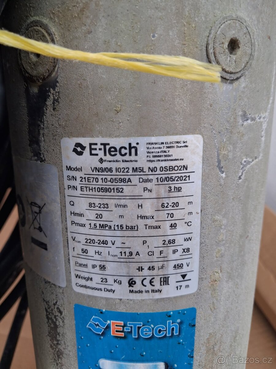 Ponorné čerpadlo - 2