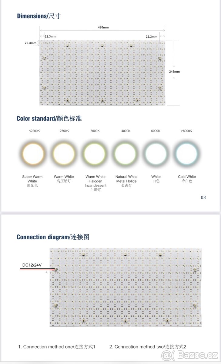 LED panely samolepící - 2
