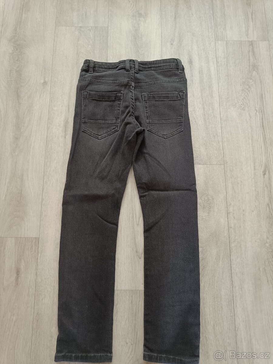 Šedé džíny vel. 140 - 2