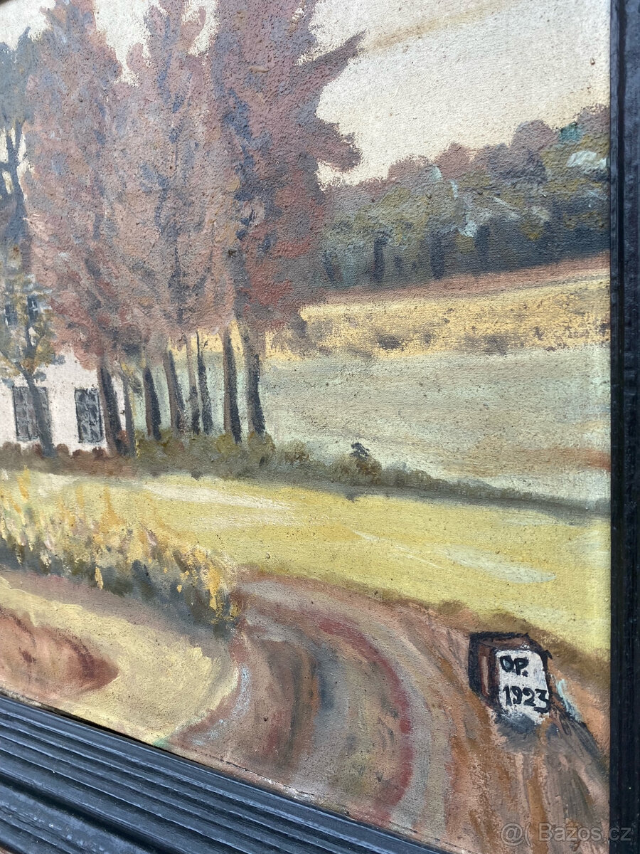 obraz NA SAMOTĚ , sign. OP.1923 - 2