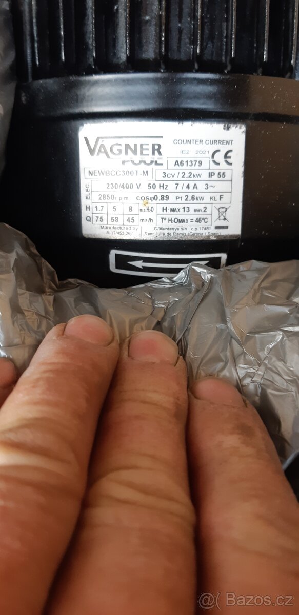 Čerpadlo protiproudu Vágner New BCC 300T 400V - 2