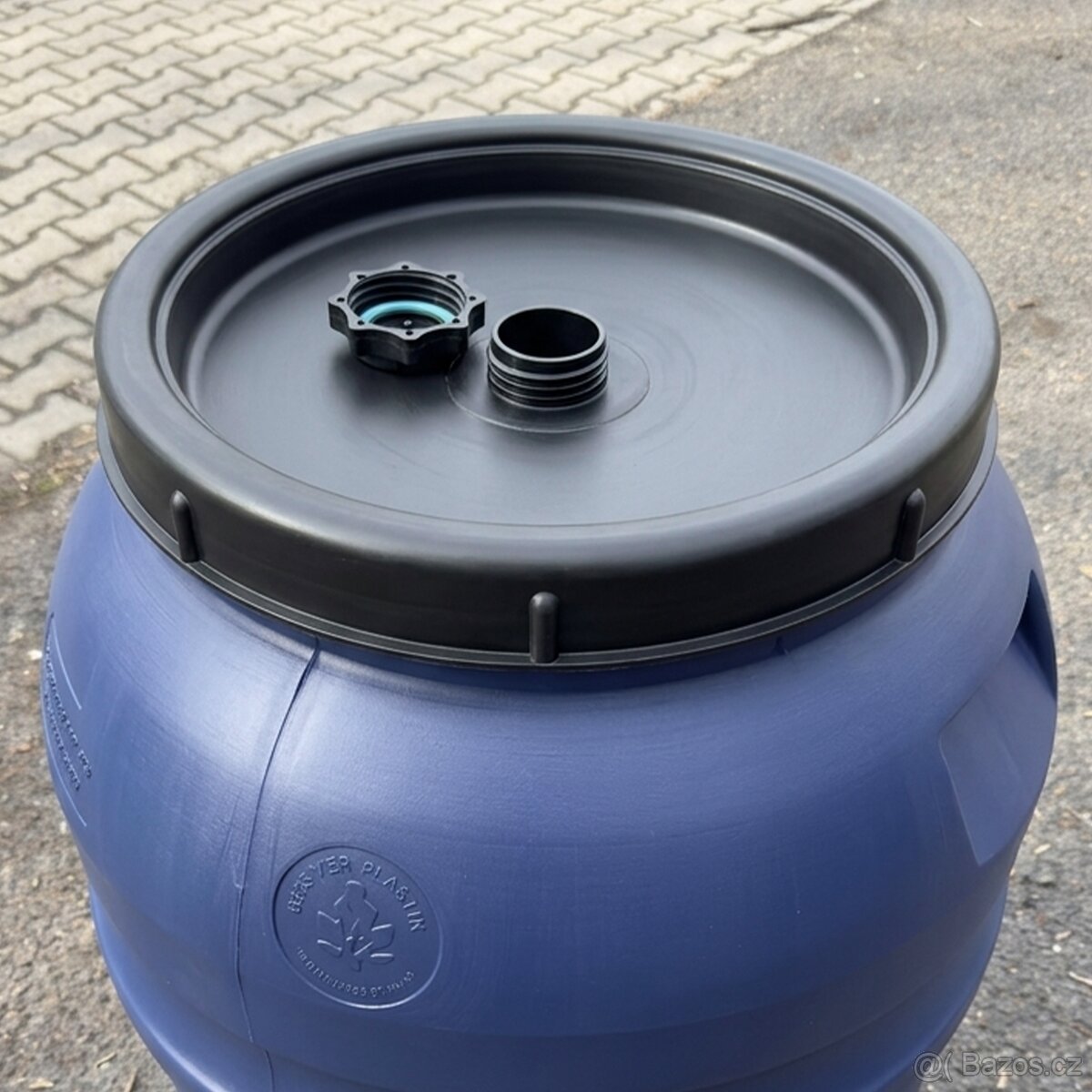 Plastový sud 220l s víkem - 2