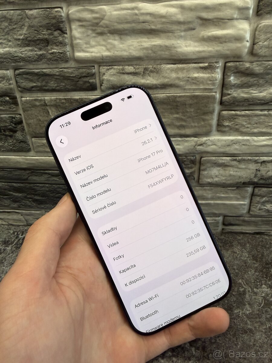 iPhone 17 Pro 256GB Blue, baterie 100%, e-sim - 2