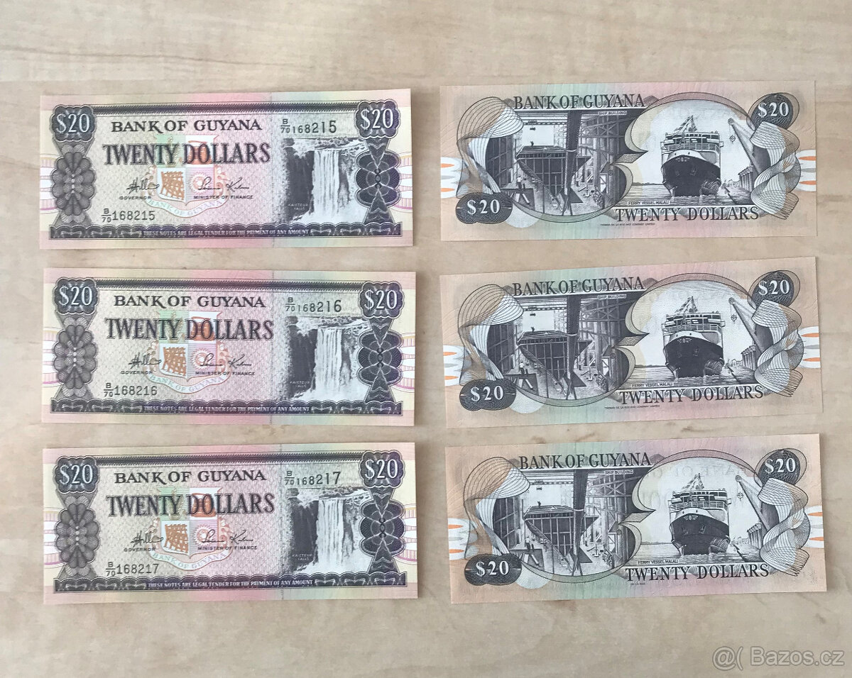 GUAYANA - 20 Dollars - 2