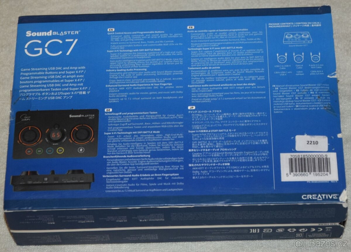Sound Blaster GC7 USB digit.analogový převodník, sluch.zesil - 2