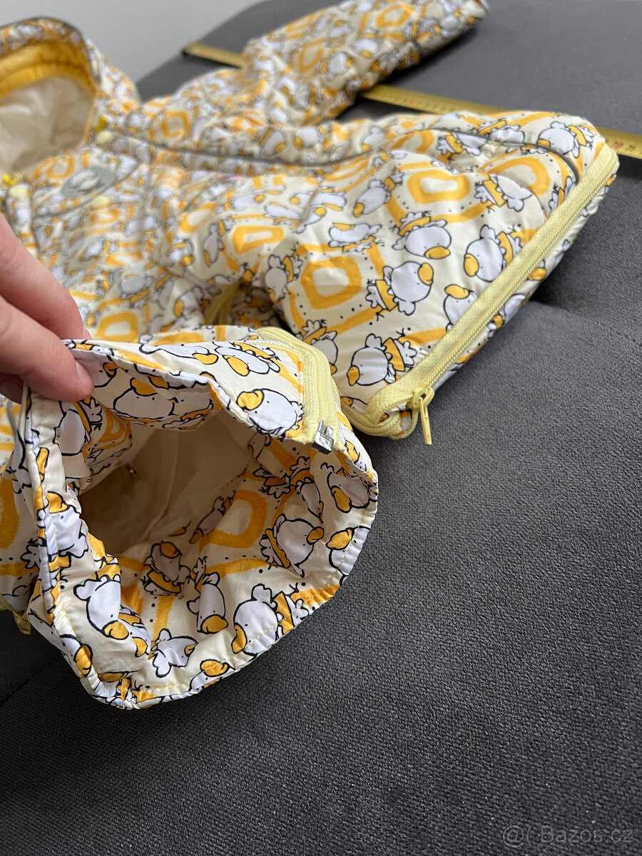 Zimní kombinéza / fusak 2v1 s teplou odepínací vlněnou vložk - 2