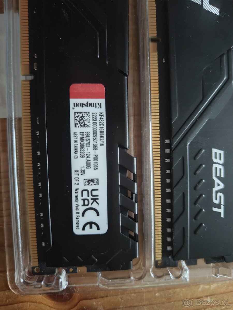 DDR4 pameti 2x8GB Kingston Fury - 2