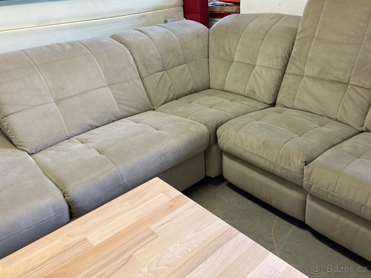 Rohová relaxační sedací souprava-Nová - 2