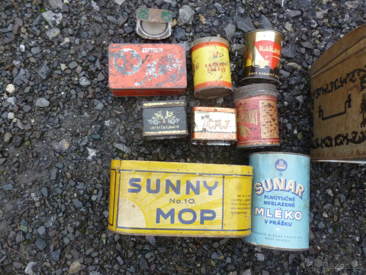 Staré plechové krabičky - 2