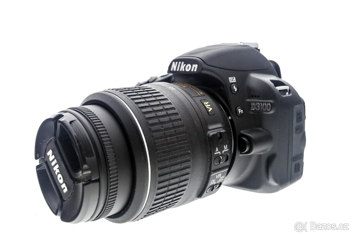 Zrcadlovka Nikon D3100 + 18-55mm + přísl. - 2