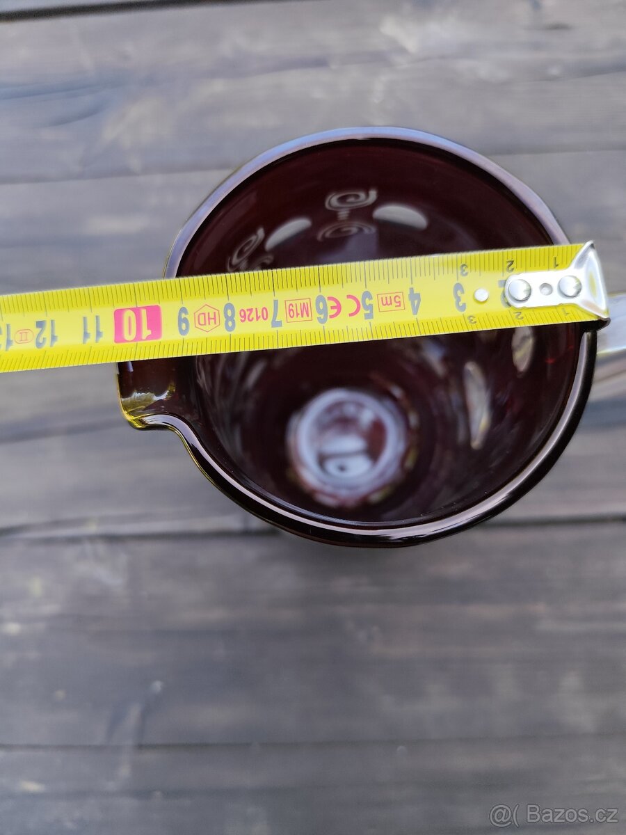 Prodám džbán Bohemia Crystal - Egermann, ručně leptaný - 2