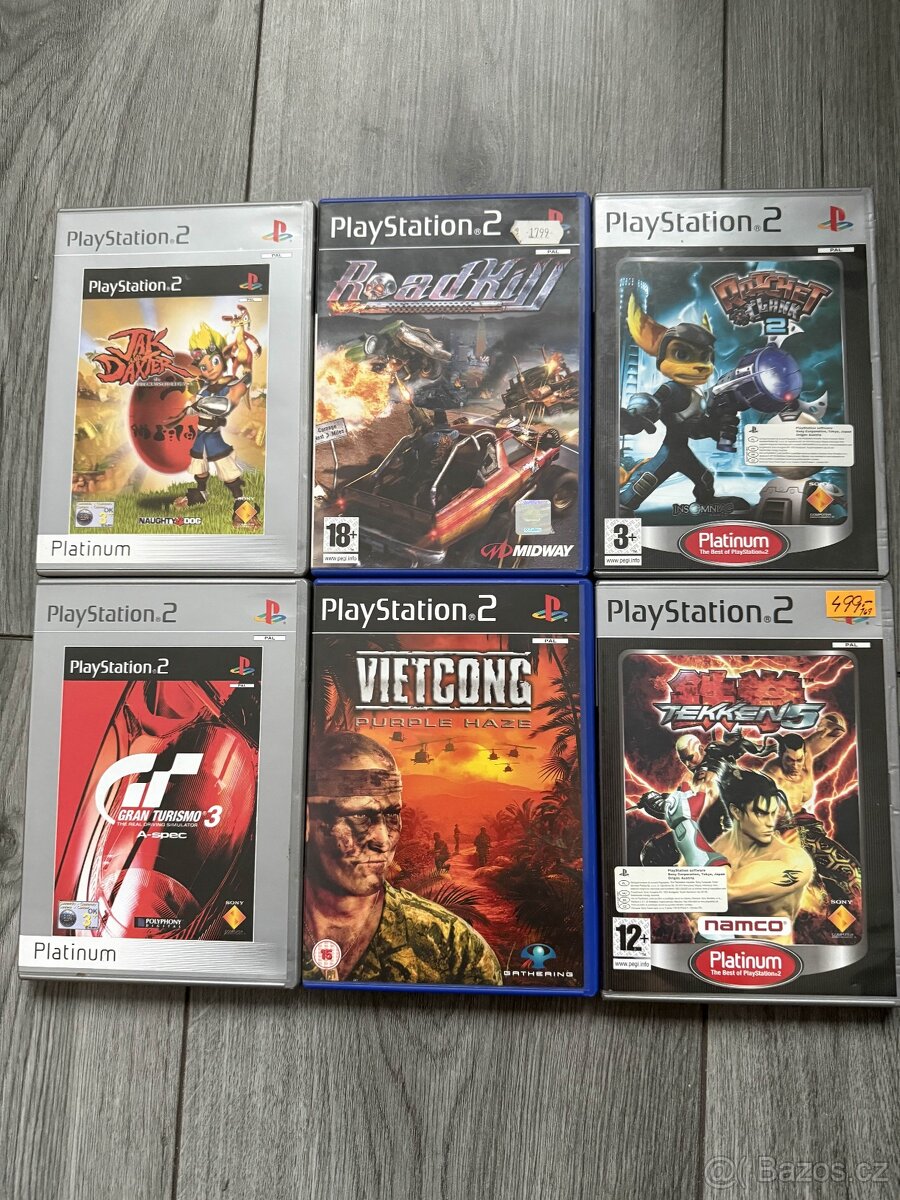 Playstation 2 Slim + 6 her - 2
