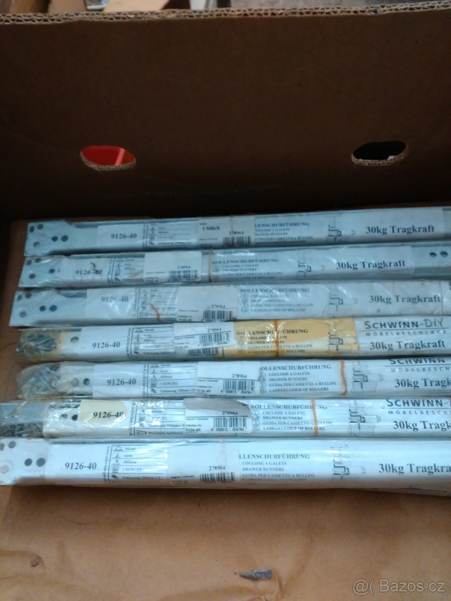 Kolejničky pojízdné pro šuplíky - 2