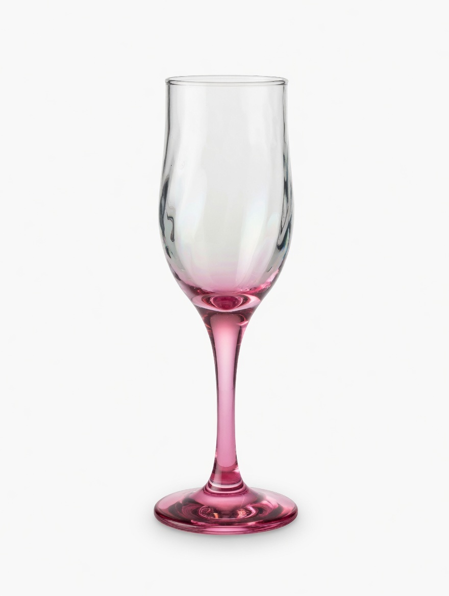 Foukané skleničky na sekt – barevné nožky - 2