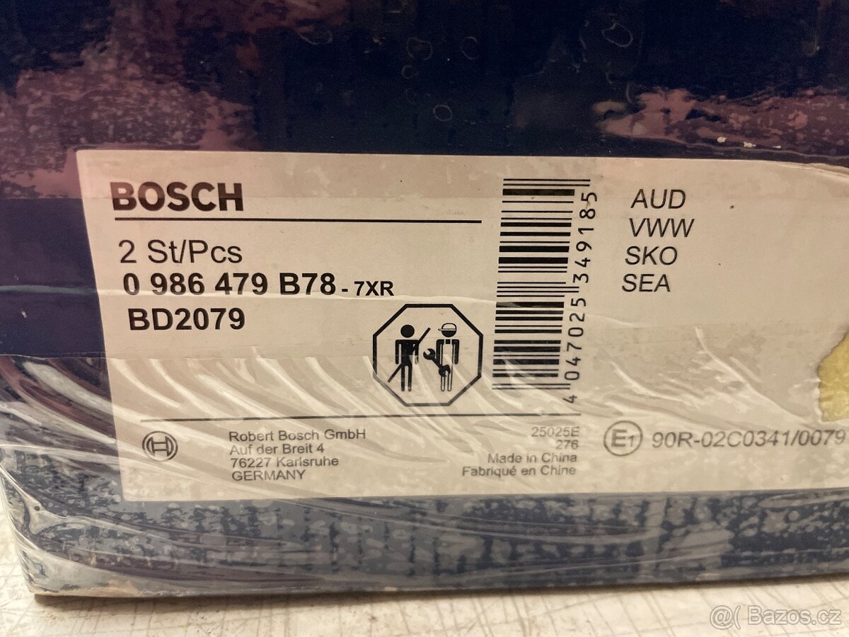 Kotouče BOSCH 0 986 479 B78 - 2