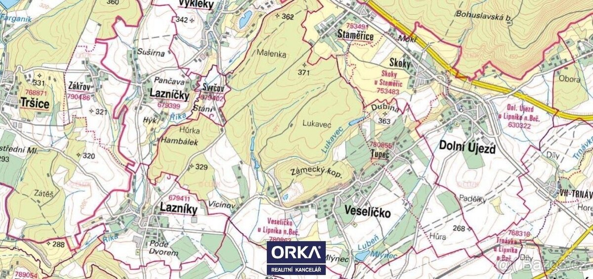 Prodej, Pozemky - trvalý travní porost, 2974m2 - Veselíčko - 2