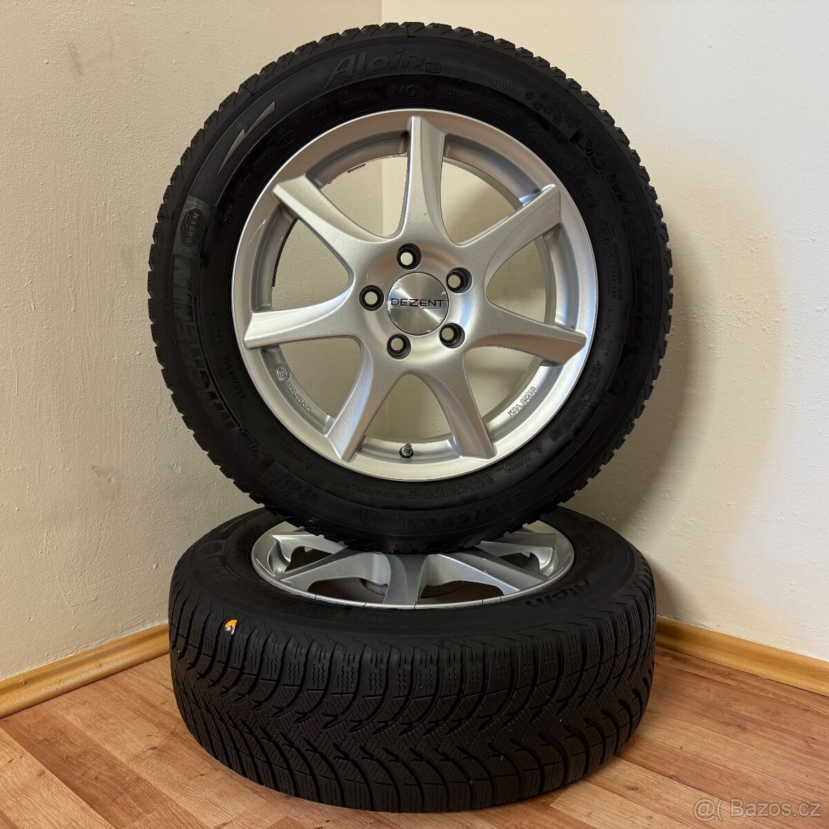 AUDI/VW TOURAN 5x112 R16 ET44+ZIMNÍ 205/60R16 6,5/6mm - 2