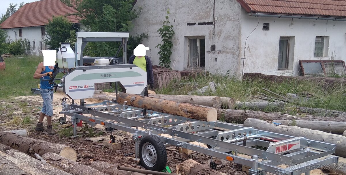 Kmenová pásová mobilní pila Pilous CTR 750 GX mobil - 2