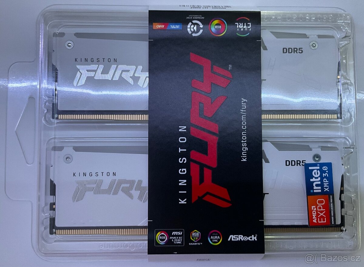 Kingston FURY DDR5 2x16GB 6000MT, CL36, AMD EXPO+Intel XMP - 2