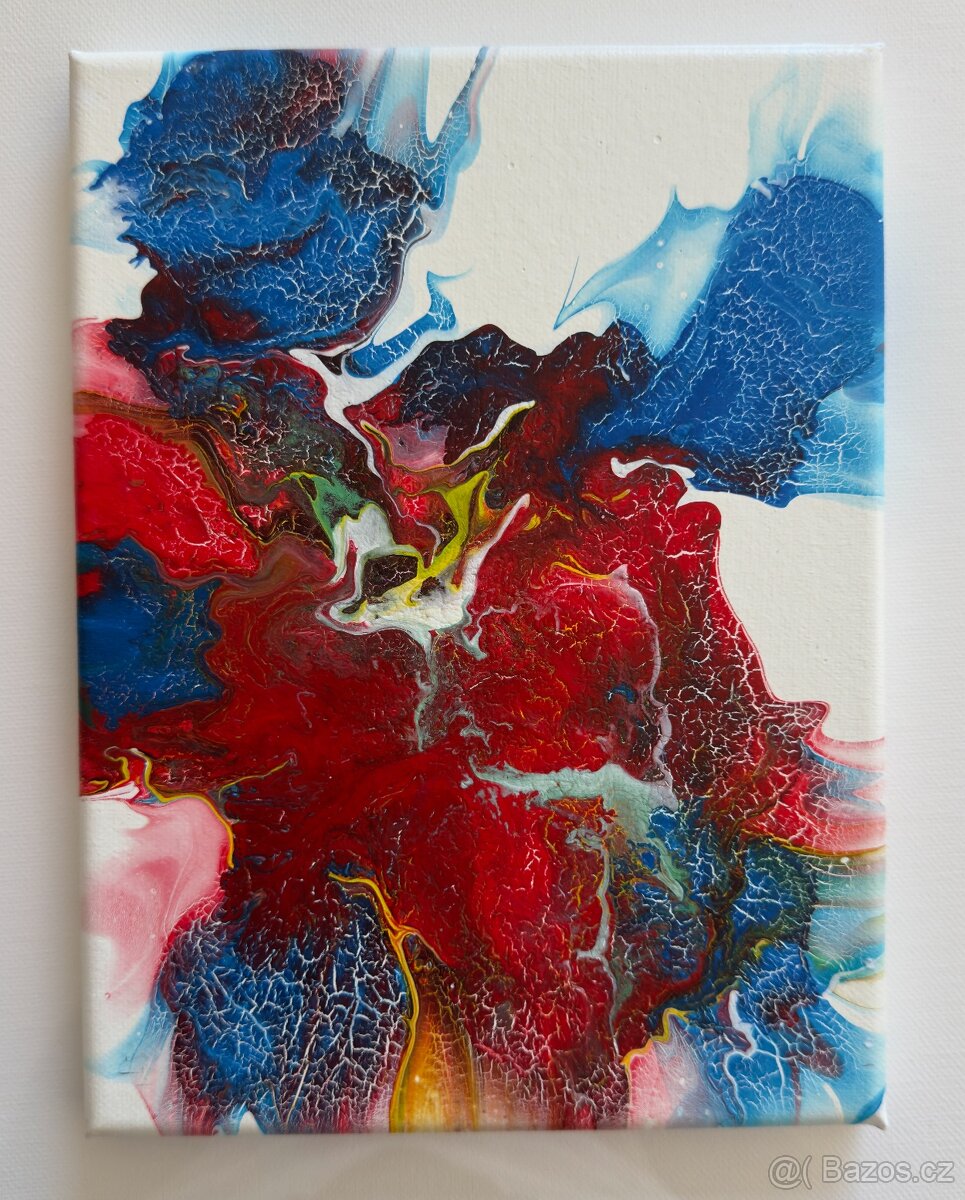 Akrylové obrazy - tekuté emoce - 2