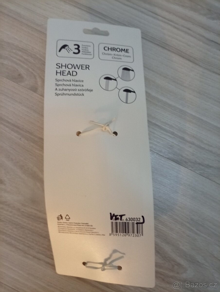 Sprchová hlavice chrom, NOVÁ - 2