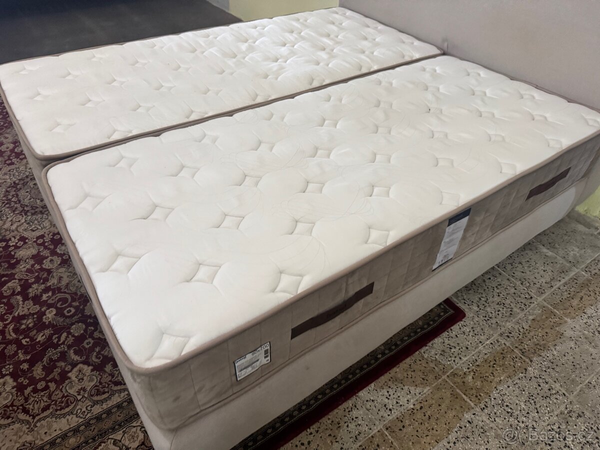 Luxusní boxspring postel IKEA mjolvik 180x200 - 2