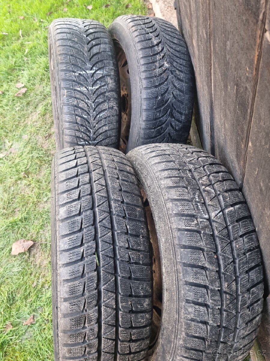 BMW 116d plechové kola + gumy - 2