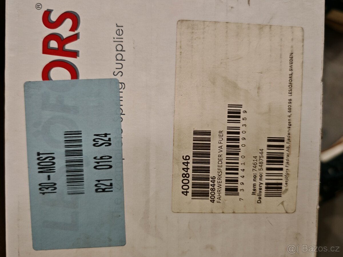 Přední pružina bmw e46 - 2