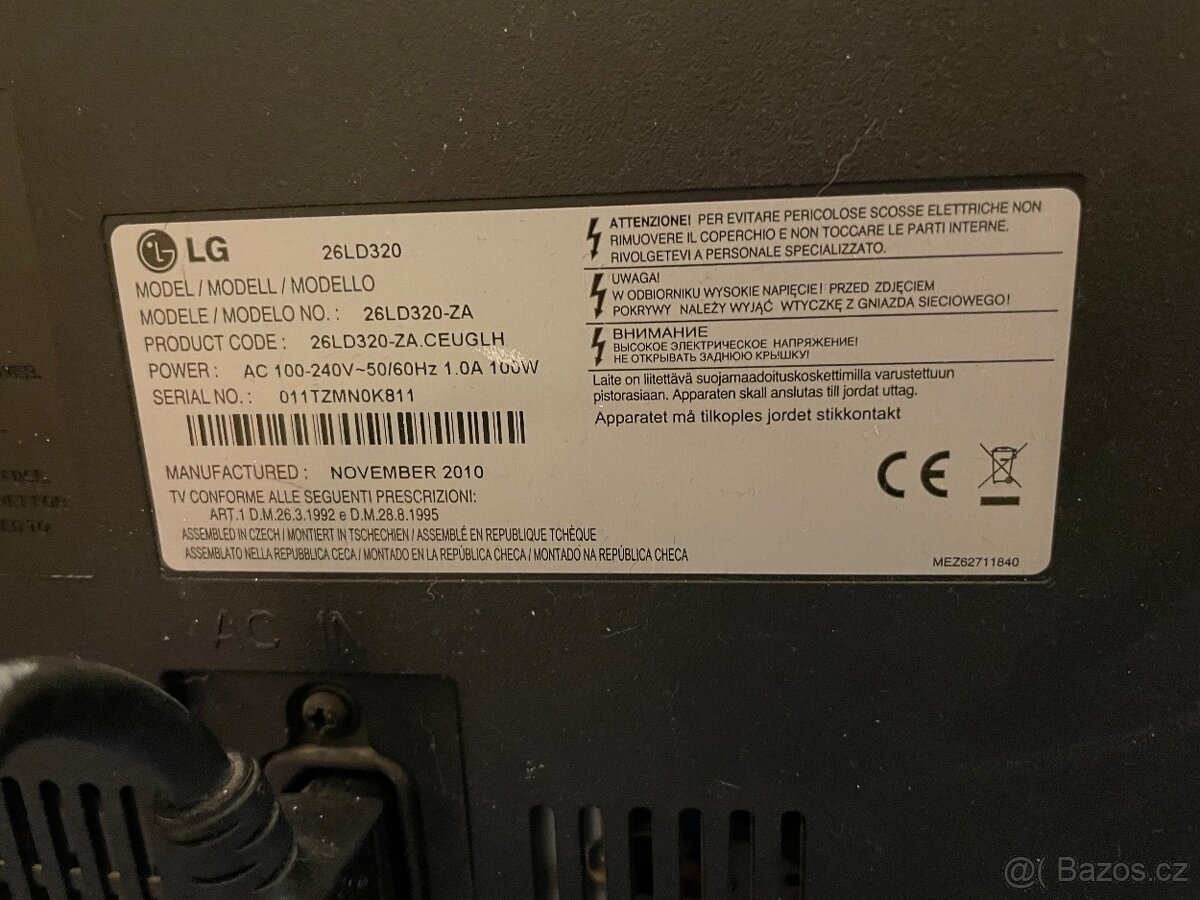 Televize LG s držákem na zeď - 2