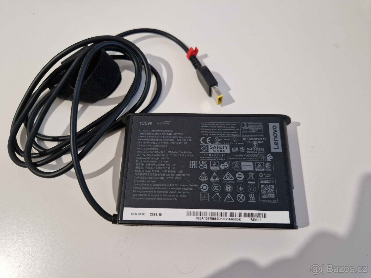 Originální 135W slim Lenovo nabíječka - 2