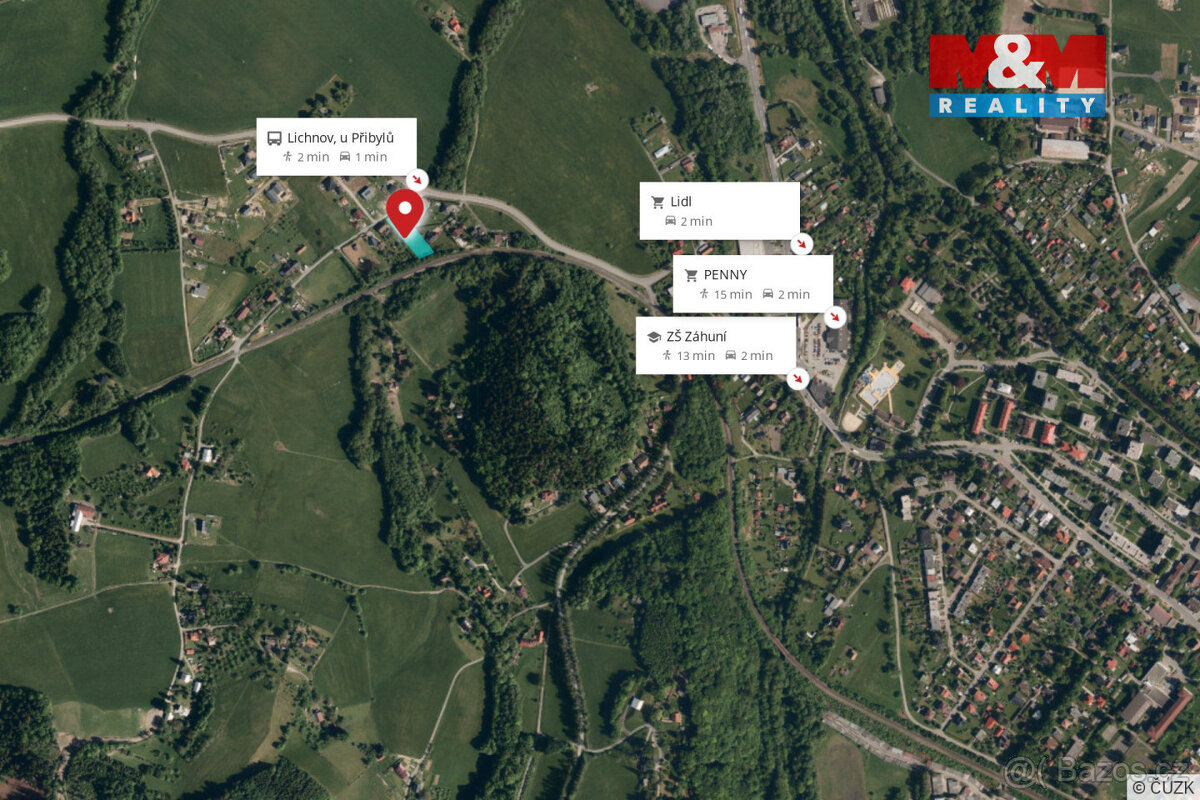 Prodej zahrady, 1733 m², Lichnov - 2