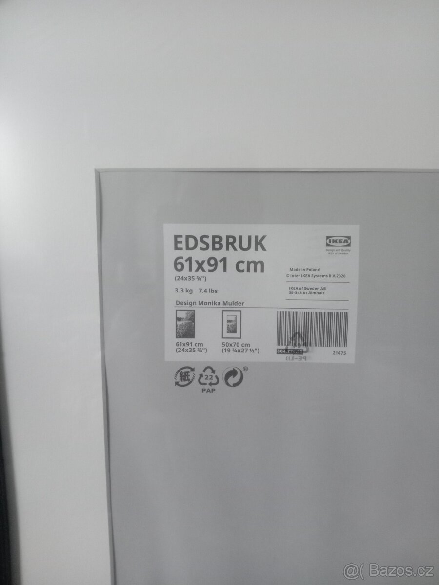 Rám nový Ikea Edsbruk černá 61x91 - 2