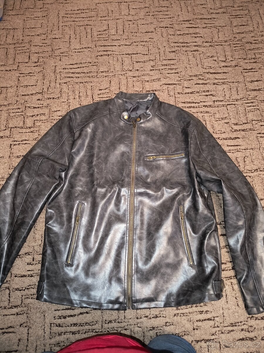 Kožená pánská bunda nová - 2