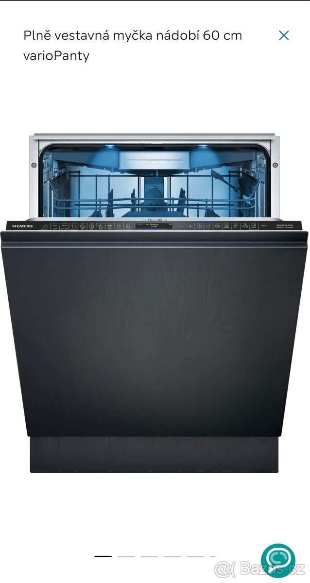 Nová myčka SIEMENS STUDIO LINE SN97T801CE XXL-nejvyšší model - 2