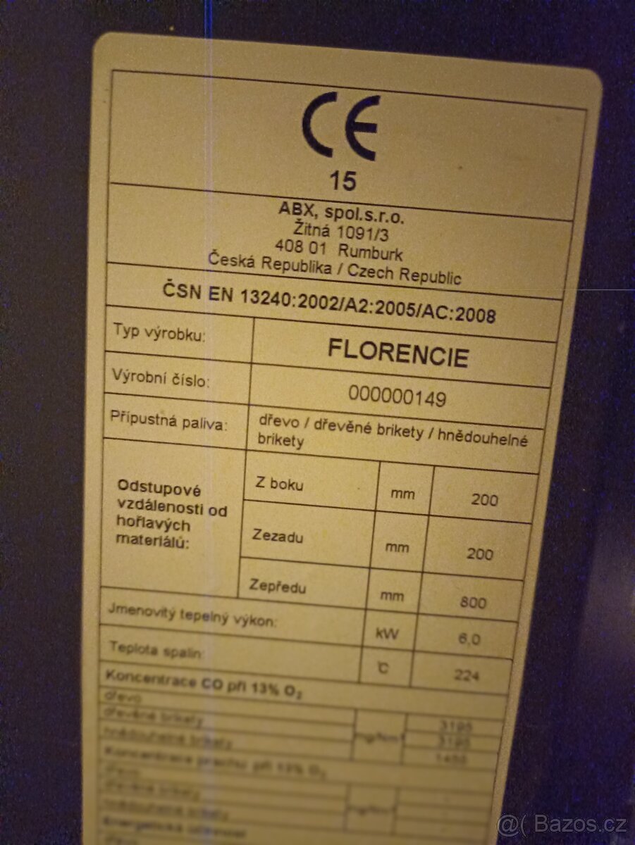 prodám krbová kamna - 2