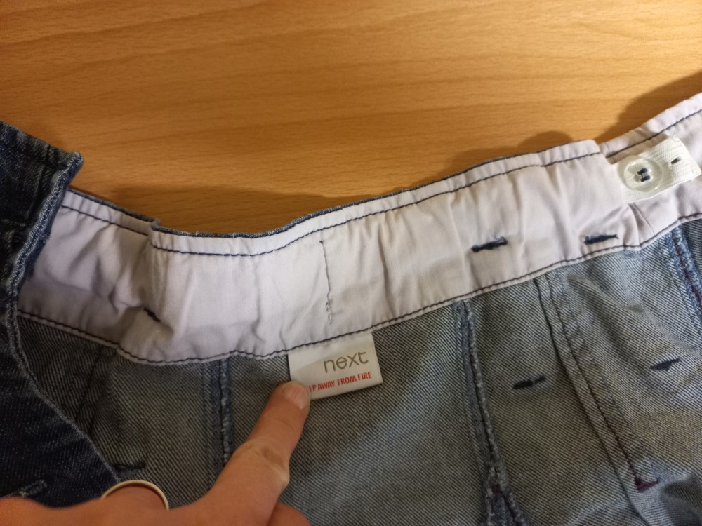 Riflová zavinovací sukně, zn. Next, vel. 116 - 2