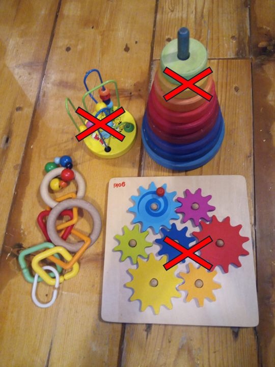 hračky, dřevěné, motorické, emoce pro malé děti - 2