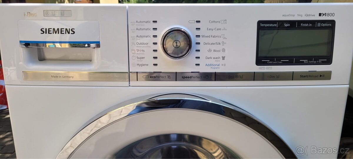 Pračka Siemens WM14VG43 iQ800, 9 kg, A, 1400 ot./min. - 2