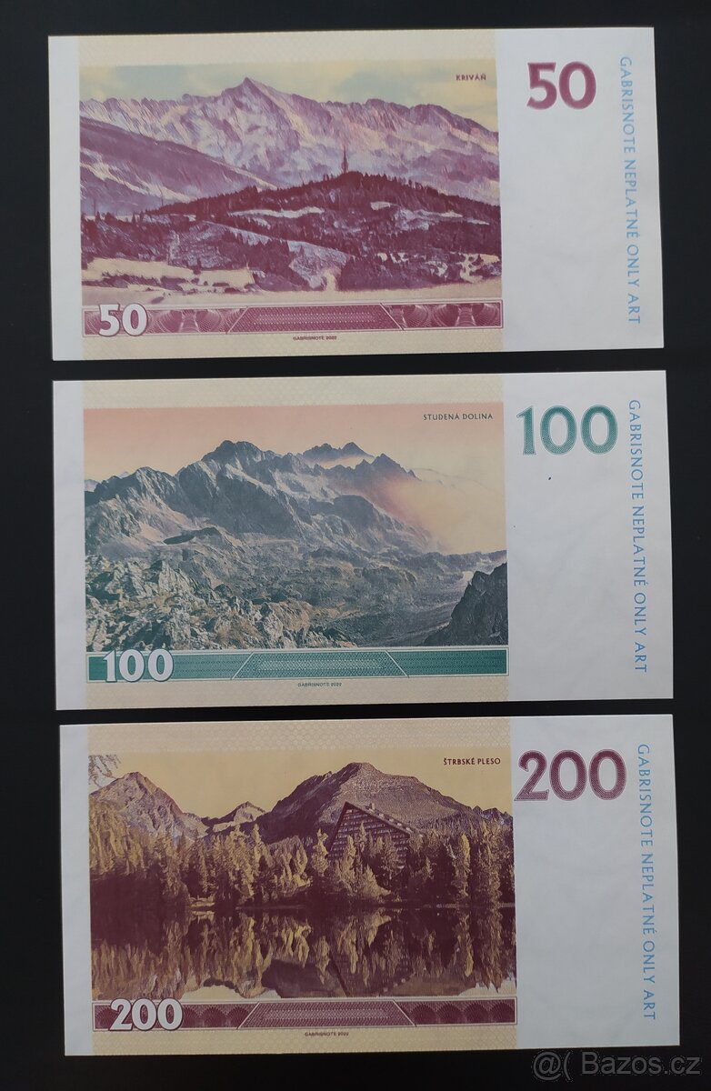 Sada 50, 100 a 200 Haléřů Slovenských - 2