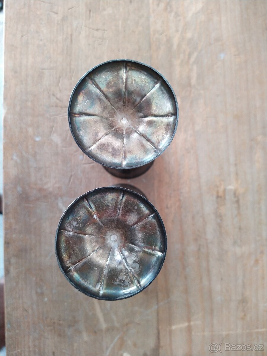 Starožitné poháry, číše, alpaka - 2